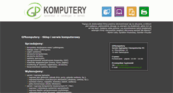 Desktop Screenshot of gpkomputery.pl