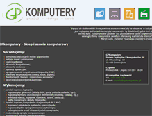 Tablet Screenshot of gpkomputery.pl